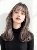 艶髪♪グレージュ×顔周りカット