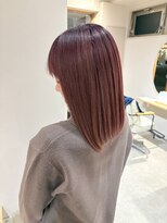 パプス ド コワフュール 川西能勢口店(Pap's de coiffeur) 透明感くすみピンク*