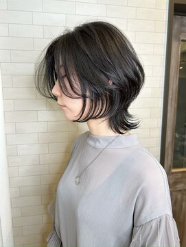 アルマモモ(Alma momo) ダークパープル/ナチュラルショート/ミルクブラウン/夏/伏見桃山