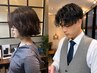 【朝のセットをお助け♪】カット+デザインパーマ ¥14520→¥12500