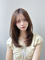 リブランド 銀座(REBRAND)&nbsp;ロング顔まわりレイヤー/透明感ベージュ