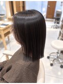 【ダークショコラ×外ハネラインボブ】