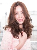 姫カット×ミルクティーカラー