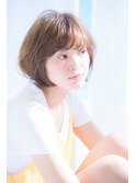 【ネオリーブ プラス】ふわっとやわらかいグレージュショート