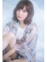 ヴァンクシー バイ ルナ(VANKCY by Luna) 【neolive plus】外ハネ ボブ グレージュ ひし形シルエット