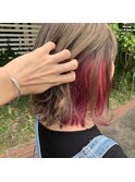 韓国風 レイヤーカット ケアブリーチ 学割U24 ダブルカラー 518