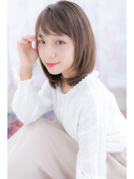 ヘアアンドビューティー ミック(Hair & Beauty miq) 伸ばしかけに♪オン眉クリアカラーワンカールボブディb