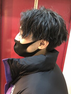 キャンバス バイ ネオリーブ 横浜西口(Canvas by neo.) 横浜★サイドシルエットでキマル前下がりウェーブパーマ