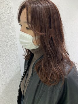 アッシュ 元住吉店(Ash) ブラッドオレンジブラウンが可愛いセミロング