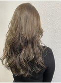 透け感ベージュハイライト