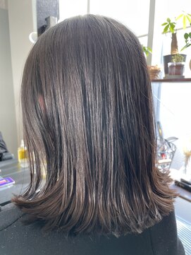 シャロン(SHARON) 【SHARON原宿】ナチュラルハイライトベージュ×切りっぱなしボブ