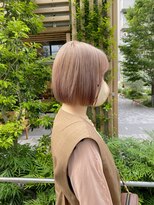 フラム 渋谷(flamme)&nbsp;ミルクティーベージュ×ミニマムボブ