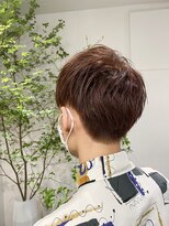 サルファ ヘアデザイン 名古屋 丸の内(S.ALPHA HAIR DESIGN)&nbsp;爽やかなソフト刈り上げにチェリーブラウン