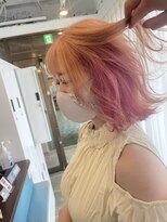 アレンヘアー 京橋店(ALLEN hair)&nbsp;インナーカラー　ピンク