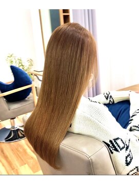 イニット 奈良新大宮(init.) 20代 30代 40代 モテ髪 オリーブベージュ ブラッドオレンジ 艶髪
