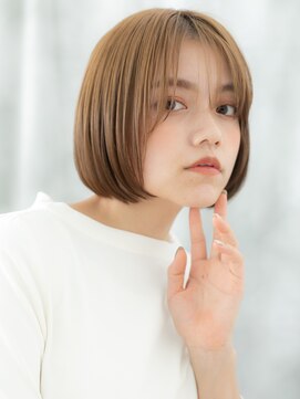 ドクターズサロン LAB 小山店 透け感前下がりボブ外国人風大人ハイライトa小山20代30代40代