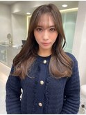 韓国ヘア 韓国風ヘア くびれ巻き 顔まわりカット レイヤー