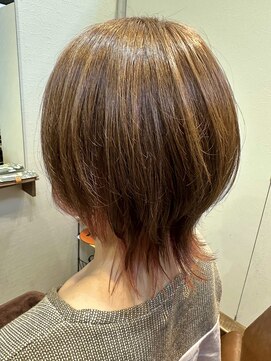 サロン ド ベルダンス(Salon de Belle danse) ウルフレイヤー ウルフカット ウルフボブ インナーカラー