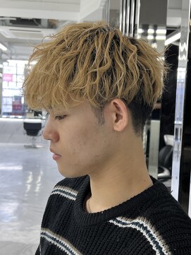 メンズヘアセンス 渋谷(MEN'S HAIR SENSE) アッシュブラックツーブロックウルフマッシュパーマハイライト