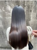 縮毛矯正ロング♪コスメストレート髪質改善ココアベージュ
