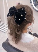 長さだしポニーテール【クランソア】ヘアメ/ヘアセット/心斎橋
