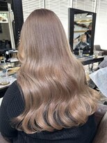 アルカナ 明治神宮前原宿(ARCANA)&nbsp;切りっぱなしボブ エアリーロング 美髪 ピンクブラウン