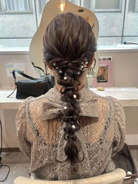 ミラ(Mila) 大人気！大人可愛い編み下ろし＊結婚式お呼ばれ