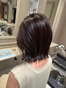 ニュートン(NEWTON) 丸みボブ20代30代髪質改善ハイライトインナーカラー立川