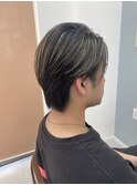 黒髪×ハイライト