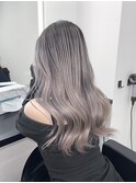 ホワイトシルバーバレイヤージュ