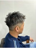 白髪を生かしたハイライト