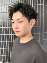 ソレイユ バイ アルフレッド(SOLEIL by alfRed)&nbsp;ツーブロック　刈り上げ　ソフトツイストパーマ　アップバング