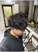 大和八木橿原メンズサロン波巻きパーマ