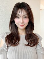 アフロート ディル(AFLOAT D'L) セミロング韓国ヘアレイヤーカットくびれヘアフェミニンロング