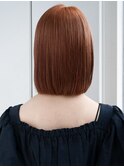4ぱっつん前髪流し前髪鎖骨ミディアムボブ耳かけボブパーマ小顔