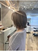 レイヤーボブとラベンダーベージュにハイライトを入れました！