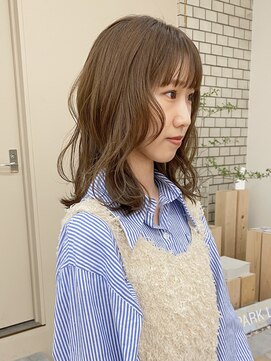 パークレーン アイス イヴェン(park lane ICI yeven) ブリーチなしダブルカラー明るめブラウンベージ20代30代40代ボブ