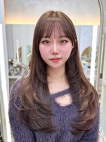 アマトウキョウ アユンチェ(AMA TOKYO×AYUNCHE)&nbsp;韓国ヘア　2wayバング  レイヤーカット くびれヘア  顔周り