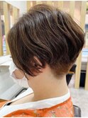 絶壁解消/30代40代50代/大人ショートボブ/ことりベージュ