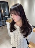 ＊ふわっと黒髪レイヤーカットロング＊美髪【Zina京都河原町】