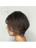 ショートボブインナーカラー