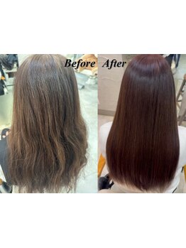 メテオカラーで、頻繁に白髪染めをする方でもツヤ感◎年齢による悩みがある方でも『美髪』を目指せる◇