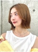 #外はねボブ/切りっぱなしボブ/美髪ストレート/吉祥寺