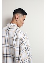 メリケンバーバーショップ フクオカ(MERICAN BARBERSHOP FUK)&nbsp;サイドパートショートセミウェットワイルドツーブロックテクノ54