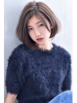 オウル(Owll)&nbsp;★DISHEL ★センターパート大人イルミナカラーボブ