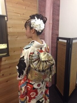 隠れ家美容室 雅 着付け+ヘアセット