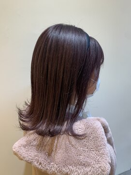 ジーナ 渋谷駅前(Zina) 【zina渋谷】カシスピンクカラー×愛されボブ