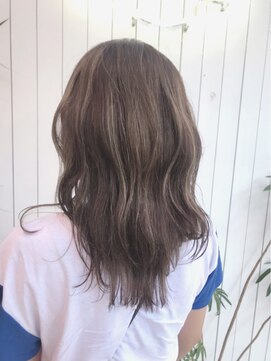 スエード(suede) 【suede】グレージュ×ハイライト　ベージュ系