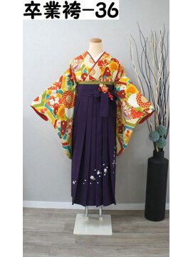 きものサロン すずめ屋 レンタル番号　卒業袴-36（袴、帯の色は選択可