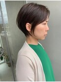 束感のあるショートボブ